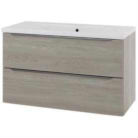 Linn Bad Mari servantskap, 2 skuffer, 100x45,6x57 cm, senter, lys eik