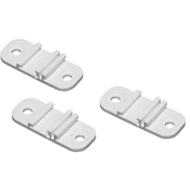 Leijma loftbeslag til Stabil badeforhængsstang. 3 stk., hvid