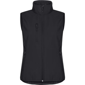 Clique Classic softshellvest dame, sort, str. 3XL