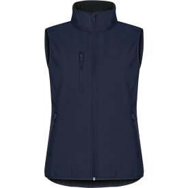 Clique Classic softshell vest dame, mørk marineblå, str. 3XL