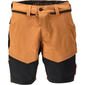 Mascot Customized arbejdsshorts med stretch, brun/sort, str. 24C58