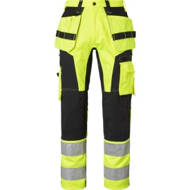 Top Swede håndværkerbukser 236, Hi-vis Gul/Sort, C52