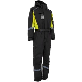 Elka Working Xtreme termodräkt, svart/gul, st 2XL