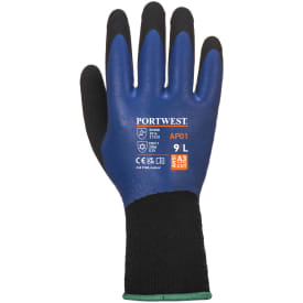 Portwest AP01 Thermo Pro arbejdshansker, Blå/Sort, XL/10