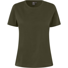 ID T-Time dame T-shirt, Oliven, S