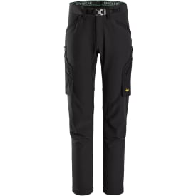 Snickers FlexiWork servicebukser 6873 full stretch, Black/Black, 252
