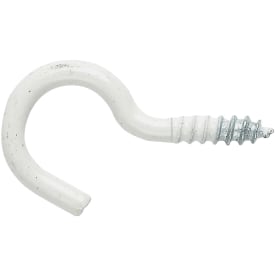Skruekrog 3,0 x 40 mm, hvid 6 stk.