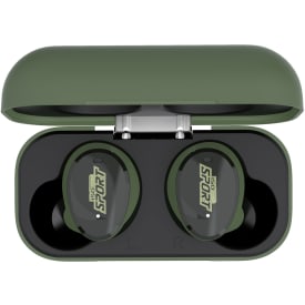 ISOtunes Free Sport Calibre høreværn med Bluetooth, Sort/Grøn, ONESIZE