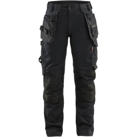 Blåkläder Workwear 7132 håndværkerbukser med 2-vejs stretch, dame, sort, str. C38