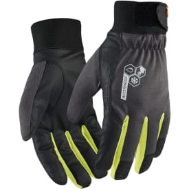 Blåkläder Workwear 2876 vinterhandsker, med touch, grå/hi-vis gul, str. 13