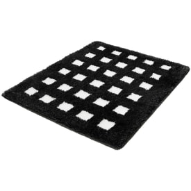 Kleine Wolke Boxes badrumsmatta, 55x65 cm, vit/svart