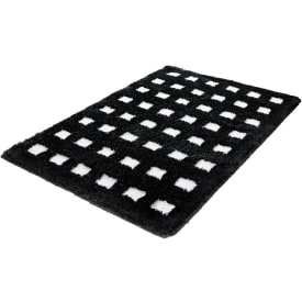Kleine Wolke Boxes badrumsmatta, 70x120 cm, vit/svart