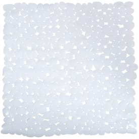 Spirella Galets bademåtte, 53x53 cm, hvid