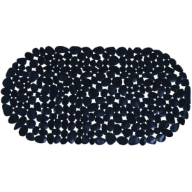 Spirella Galets bademåtte, 68x35 cm, sort