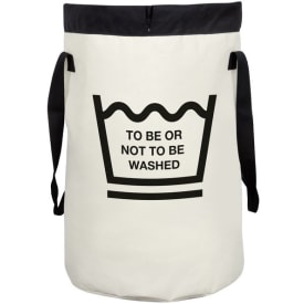 Spirella Funwash To Be vasketøjskurv, hvid/sort