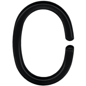 Kleine Wolke ringe til dusjforheng, 12 stk. svart