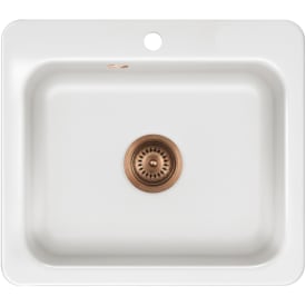 Lavabo Juna 57 diskbänk, 57,5x51 cm, vit
