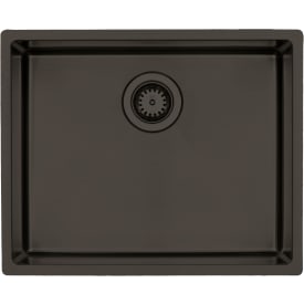 Lavabo Kubus 500 Soft diskbänk, 54x44 cm, mörk brons
