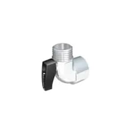 Ballofix kuleventil, 1/2" x 3/8", vinkel, uten grep