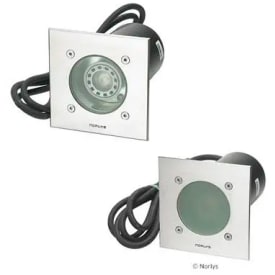 Norlys Rena firkantet model, 5,3W, frostet glass