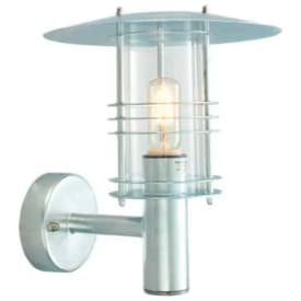 Norlys Stockholm vegglampe, LED max 9W, klart glass, galvanisert