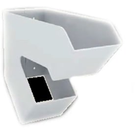 Cinderella holder, for toalettposer, 175x210x70 mm, plast, hvit