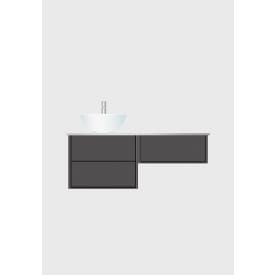 Hafa Edge servantskap, 120x45.6 cm, antrasittgrå