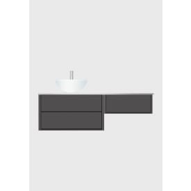Hafa Edge servantskap, 140x45.6 cm, antrasittgrå