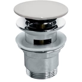 Noro bunnventil, push-open, Hvid