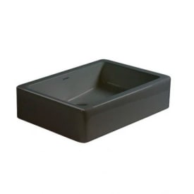 Duravit Vero toppmontert servant, 50x38 cm, sort, Wondergliss