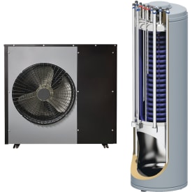 Scantherm Blockhus luft til vand varmepumpesæt, monoblok, 7 kW