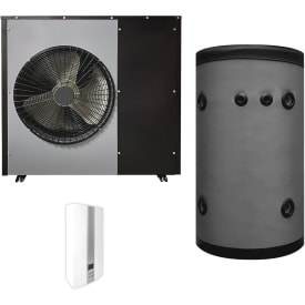 Scantherm Blockhus luft til vand varmepumpesæt, monoblok, 12 kW