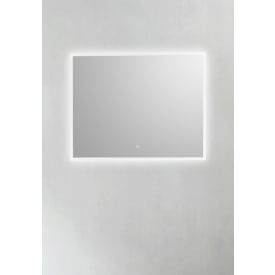 Hafa Square speil med lys, 90x70 cm