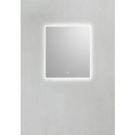 Hafa Square speil med lys, 60x70 cm