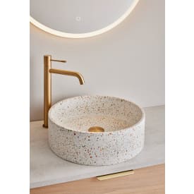 Hafa Circle Terrazzo servant, Ø46 cm, beige