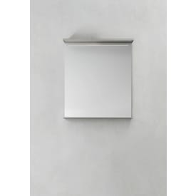 Hafa Store speil, med lys, 60x70 cm, grå