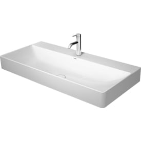 Duravit DuraSquare toppmontert servant, 100x47 cm, med wondergliss, hvit