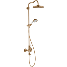 Axor Montreux Showerpipe 240 1jet, ø240 mm, børstet bronse