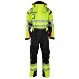 Bekken & Strøm Halten Extreme skalldress, HiVis kl.3, unisex, str. 3XL, gul/sort