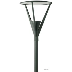 Norlys Nice 777 stolpelampe, 38W, LED, IP65, grafitt