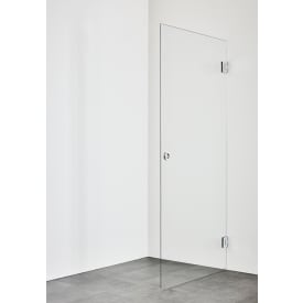 Hafa Infinity dusjdør, 78,8 cm, klart glass, krom profil