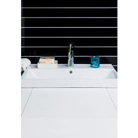 Noro Fix møbelservant, med overløp, 56x32 cm, Hvit