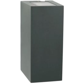 Norlys Lillehammer 1581 vegglampe, 2x3,7W, LED, IP65, grafitt