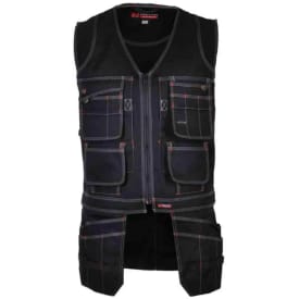 Bekken & Strøm håndverksvest Drevsjø, unisex, str. 2XL, sort