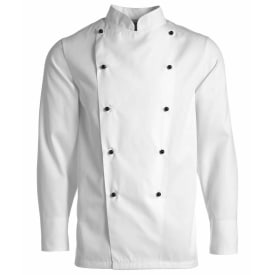 Kentaur  chef kokkejakke uden knapper, Hvid, XL