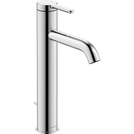 Duravit C.1 1-greps servantbatteri L, med oppløftventil, krom