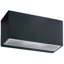 Norlys Asker 1510 vegglampe, 8,8W, LED, IP65, sort