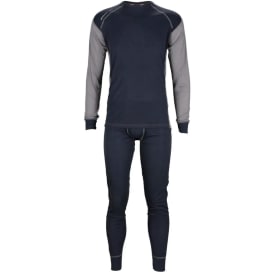 Bekken & Strøm Majavatn superundertøy sett, unisex, str. L, koksgrå/grå