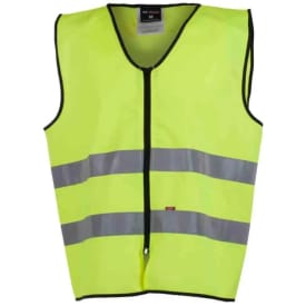 Bekken & Strøm Dokka refleksvest, HiVis kl.2, unisex, str. 2XL, HiVis gul