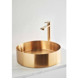 Noro Icon toppmontert servant, uten overløp, Ø37,6 cm, Messing